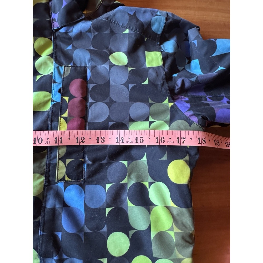 Burton Dry Ride Colorful Geometric Dot Snowboard Ski Hooded Jacket Women's XS - Picture 11 of 12